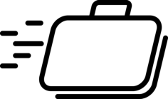Baggage Outline Stencil Svg Design File, Free Vectors File